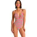 Maillots de bain sur Grenoble : Maillots de bain Selmark Maillot de bain une pi&egrave;ce triangle pr&eacute;form&eacute; SAILOR Rouge