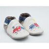 Chaussons enfant Robeez funny train chausson &eacute;lastiqu&eacute; Blanc