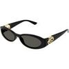 Lunettes de soleil Gucci GG1660S Lunettes de soleil, Noir/Gris, 54 mm
