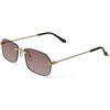 Lunettes de soleil Xlab Paros Lunettes de soleil, Or/Marron, 57 mm Dor&eacute;