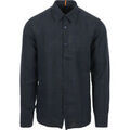 Chemises/chemisettes sur Grenoble : Chemise BOSS Chemise Relegant De Lin Navy