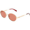Lunettes de soleil Liu Jo LJ163S Lunettes de soleil, Or/Rose, 55 mm Dor&eacute;