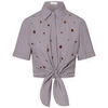 Chemise Liu Jo Chemise en vichy avec broderies bijoux