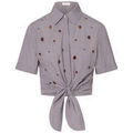 Chemises sur Grenoble : Chemise Liu Jo Chemise en vichy avec broderies bijoux