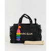Sac &agrave; main Marc Ellis Sac &agrave; main pour femme, effet paille Noir