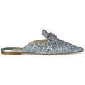 Mules femme sur Grenoble : Mules Jimmy Choo Mules Galaxy Glitter Argent&eacute;