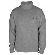 Pull Off-White Pull &agrave; col roul&eacute; Gris