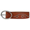 Ceinture Saint Laurent Ceinture clout&eacute;e Marron