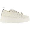 Baskets basses Caf&eacute; Noir C1DS9038 Blanc
