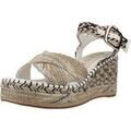Chaussures d&eacute;contract&eacute;es femme sur Grenoble : Espadrilles Caf&eacute; Noir C1gb9500 Multicolore