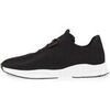 Baskets Isotoner Baskets Confort Homme Slip-on lacets Noir/Blanc