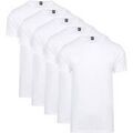 Tee-shirts sur Grenoble : T-shirt Alan Red T-Shirts Bo&icirc;te Cadeau Derby Col Rond Blanc (Lot de 5) Blanc
