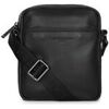 Pochette LANCASTER Sacoche bandouli&egrave;re cuir Ref 47058 Noir Noir