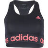Maillots de corps adidas W D2M LOGO BRA Noir