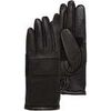 Gants Isotoner Gants Femme sp&eacute;cial v&eacute;lo en cuir tactiles Noir Noir