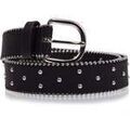 Ceintures sur Grenoble : Ceinture Isotoner Ceinture Femme d&eacute;tails clous Noire Noir