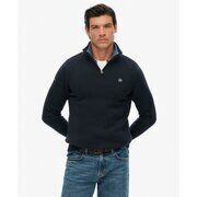 Pull Superdry Pull en tricot &agrave; demi-zip en coton