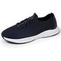Baskets basses Isotoner Baskets Homme slip-on lacets Marine fonc&eacute; Bleu Grenoble