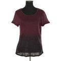 Tee-shirts sur Grenoble : T-shirt Maje T-shirt en lin bordeaux