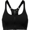 Maillots de corps Only ONPJANA-3 ZIP SPORTS BRA NOOS Noir