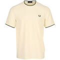 Tee-shirts sur Grenoble : T-shirt Fred Perry Trim Detail Crepe Pique Tshirt