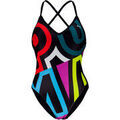 Maillots de bain sur Grenoble : Maillots de bain Puma WOMEN PLACED PRINT SWIMSUIT 1P