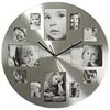 Horloges Nedis Horloge CLWA003PH40 Circulaire Argent&eacute; avec Cadre Photo multicolor Unique. . Maison > Horloges.