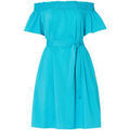 Robes sur Grenoble : Robe courte Liu Jo Robe courte &agrave; encolure bardot Bleu