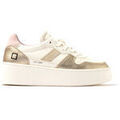 Baskets femme sur Grenoble : Baskets basses D.A.T.E. D-A-T-E-CP-LM-PL COURT PLATFORM LAMINATED PLAT Dor&eacute;