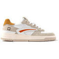 Baskets homme sur Grenoble : Baskets basses D.A.T.E. D-A-T-E-TP-CA-HY TORNEO PURE CALF WHITE YELLOW
