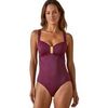Maillots de bain Daxon by - Maillot de bain 1 pi&egrave;ce &agrave; coques Violet