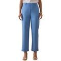 Pantalons sur Grenoble : Pantalon Daxon by - Pantalon 7/8&egrave;me &eacute;lastiqu&eacute; dos Bleu