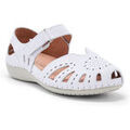 Chaussures d&eacute;contract&eacute;es femme sur Grenoble : Ballerines Pediconfort Babies confort ajour&eacute;es femme Blanc