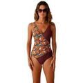 Maillots de bain sur Grenoble : Maillots de bain Daxon by - Maillot de bain femme effet drap&eacute; Multicolore