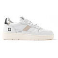 Baskets femme sur Grenoble : Baskets basses D.A.T.E. D-A-T-E-C2-BA-WS COURT 2.0 BASIC WHITE SILVER