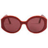 Lunettes de soleil Longchamp Lunettes surdimensionn&eacute; rouges Rouge