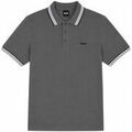 T-shirt BOSS Paddy Piqu&eacute; Polo Shirt Dark Grey Gris Grenoble