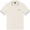 Tee-shirts sur Grenoble : T-shirt BOSS Paddy Piqu&eacute; Polo Shirt Open White multicolor