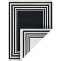 D&eacute;coration sur Grenoble : Tapis Rugsx Tapis TWIN 22990 Cadre, Coton, double face, 140x190 cm Noir 140x190 cm. . Maison & D&eacute;co > Tapis.