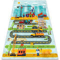 D&eacute;coration sur Grenoble : Tapis Rugsx Tapis lavable JUNIOR 52105.801 Chantier de constru 120x170 cm Bleu 120x170 cm. . Maison & D&eacute;co > Tapis.