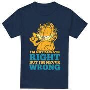 T-shirt Garfield Never Wrong