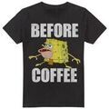 Tee-shirts sur Grenoble : T-shirt Spongebob Squarepants Before Coffee Meme