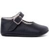 Ballerines enfant Pisamonas Chaussures Babies En Cuir Avec Fermeture &Agrave; Boucle Pour B&eacute;b&eacute;s Bleu