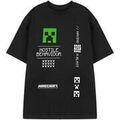 T-shirt Minecraft Hostile Behaviour T-shirt &agrave; manches courtes Noir Grenoble
