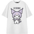 Tee-shirts sur Grenoble : T-shirt Hello Kitty Kuromi Pastel T-shirt &agrave; manches courtes Blanc