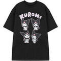 Tee-shirts sur Grenoble : T-shirt Hello Kitty Kuromi T-shirt &agrave; manches courtes Noir