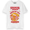 T-shirt Stranger Things Surfer Boy Pizza T-shirt &agrave; manches courtes Blanc