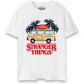 Tee-shirts sur Grenoble : T-shirt Stranger Things Pizza Van T-shirt &agrave; manches courtes Blanc