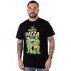 T-shirt Teenage Mutant Ninja Turtles You Want A Pizza This T-shirt &agrave; manches courtes Noir