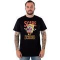 Tee-shirts sur Grenoble : T-shirt Spongebob Squarepants Scare Or Be Scared T-shirt &agrave; manches courtes Noir